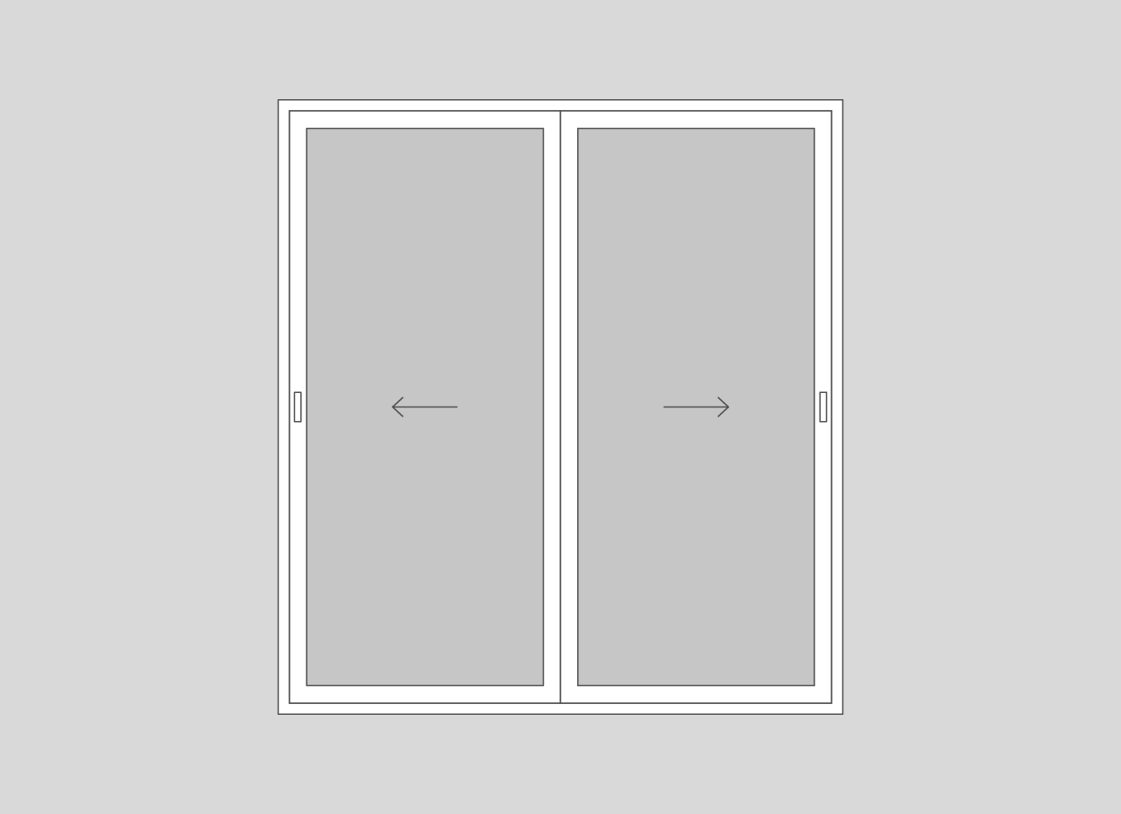 Double Sliding Door Screen-Full Covering